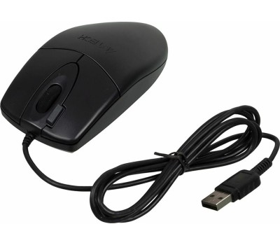 A4TECH Мышь проводная OP-620DS черный (USB, 1200dpi, 4but) (OP-620DS)