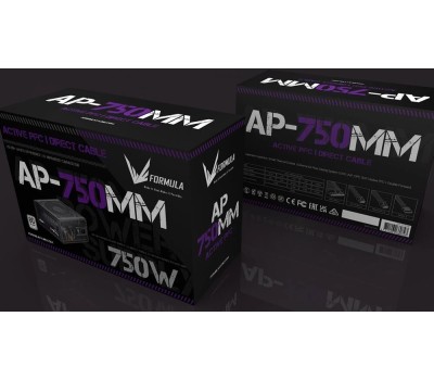 Блок питания FORMULA Блок питания AP-750ММ, 750Вт, 80 PLUS WHITE, 120мм, черный, retail