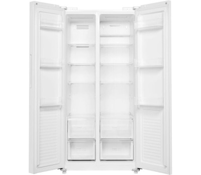 Холодильник MAUNFELD Холодильник двухкамерный MFF177NFWE Total No Frost, Side by Side, инверторный белый