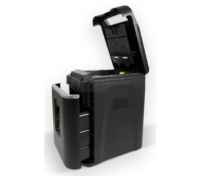 шредеры HELEOS Уничтожитель бумаг АП37-4, с автоподачей, P-4, 3.9х25 мм, 220 лист. одновременно, 37л