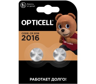 OPTICELL CR2016 Батарейка Specialty 2016, 2 шт