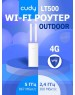Точка доступа CUDY Точка доступа Outdoor 4G LTE AC1200 WiFi Router, Cat.4, 300Mbps + 867Mbps Wi-Fi, build-in 4G LTE modem, lightning protection, IP65 Waterproof, 10/100M RJ45, 2 x Detachable 4G Antennas, 24V passive PoE adapter included, Mesh Support
