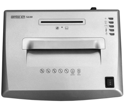 шредеры OFFICE KIT Уничтожитель бумаг S220 3.9, P-2, 3.9мм, 25 лист. одновременно, 32л [ok0309s220]