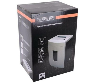 шредеры OFFICE KIT Уничтожитель бумаг S220 3.9, P-2, 3.9мм, 25 лист. одновременно, 32л [ok0309s220]