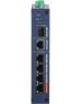 Коммутатор DAHUA DH-CHS4106-4ET-60 4-портовый PoE коммутатор управляемый 4 RJ45 10/100Мбит/с (PoE/PoE+/Hi-PoE), 1 RJ45 10/100/1000Мбит/с (uplink), 1 SFP 1000Мбит/с (uplink); IP30, IK06; монтаж на DIN-рейку