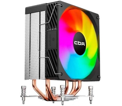 CBR-CC-3190-RGB-PWM Кулер для процессора, Al+Cu, 3 heat pipes, Socket 775/1366/1155/1156/1150/1151/1200/1700/AM2/АМ2+/АМ3/AM3+/FM1/FM2/AM4/AM5, TDP 190W, 120mm Fan, 2300RPM, HB, RGB, PWM, 36db