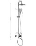 FABIA - Смеситель + стойка душевая 