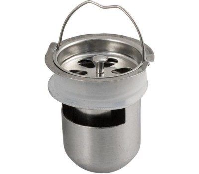 САНАКС - Трап линейный 800 х 100 мм, вертикальный выпуск с гидрозатвором, с верхним бортиком, из нержавеющей стали марки SUS 304, цвет САТИН. 00051