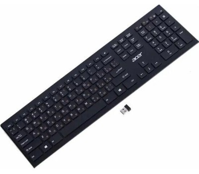 ACER Клавиатура OKR010 черный USB беспроводная slim Multimedia