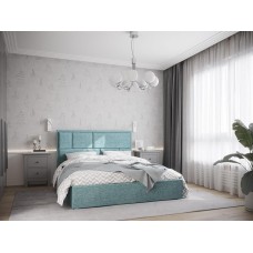 Кровать интерьерная НК-МЕБЕЛЬ MADISON new кровать 1600х2000 Рогожка Мята 72305918 (2 кор.)