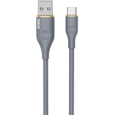 Кабель AKSBERRY (6900307820018) X162 Liquid silicone USB-A -Type-C, серый