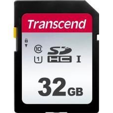 TRANSCEND Карта памяти SDHC UHS-I U1 32 ГБ, 100 МБ/с, Class 10, TS32GSDC300S, 1 шт., без адаптера