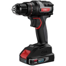 Дрель-шуруповерт DELI Дрель-шуруповерт аккумуляторная ударная DE-CZ20-2D2 (2 АКБ*2Ач+ЗУ, 20В, 10мм, 50Нм, сумка)