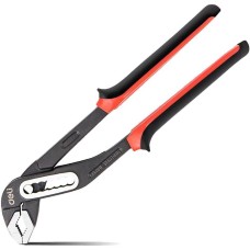 Клещи DELI Переставные клещи усиленные DL2612Z сталь Cr-V, 300мм, раскрытие до 80мм, 7-ми ступенчатая регулировка, прорезиненная рукоять