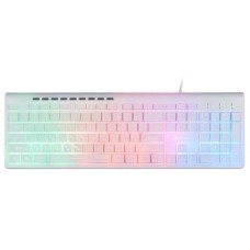 Клавиатура OKLICK Клавиатура 490ML, проводная, USB, мембранная, белый [1067205]