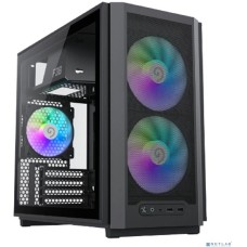 GameMax Корпус F36 BK без БП (Midi Tower, ATX, Черный, 1*USB Type-C, 3*120мм)