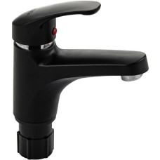 BRIMIX - Смеситель для раковины, шаровый, из высокопрочного пластика АБС, цвет ЧЕРНЫЙ. 5992