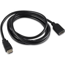 BURO Кабель-удлинитель аудио-видео HDMI (m)/HDMI (f) 2м. позолоч.конт. черный (BU-HDMI2.0-EXTND-2M)