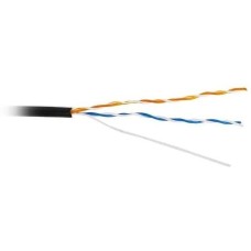 LANMASTER Кабель информационный TWT-5EUTP2-OUT кат.5 UTP 2 пары 24AWG PE внешний 305м черный