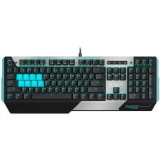 A4TECH Клавиатура B865 механическая серый/черный USB for gamer LED (B865 ICE BLUE) кабель 1.8м