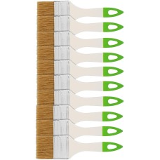 СИБРТЕХ Кисть флейцевая, 50*8, натуральная щетина, пластиковая ручка, 10шт 82580