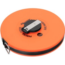 SPARTA Рулетка геодезическая, 30 м х 12,5 мм, лента ПВХ, закрытый круглый корпус 312235