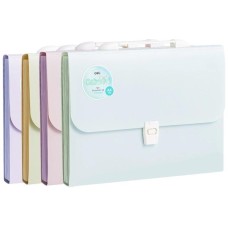 DELI Папка-портфель Colorful EF613 13 отдел. A4 полипропилен ассорти