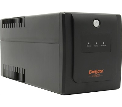 ИБП EXEGATE (212518) POWER BACK UNB-1000 (1000VA/2 евророзетки/2 розетки IEC320)