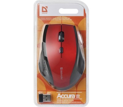 Мышь DEFENDER (52367) ACCURA MM-365 красный