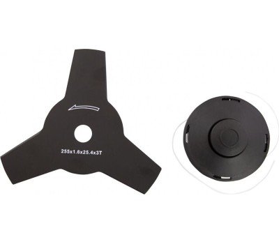 Триммеры DENZEL Триммер электрический TE-1400, 1400 Вт, 420 мм, катушка, диск, разборная штанга 96612 (1 коробка)