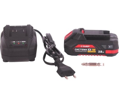 Дрель аккумуляторная ЗУБР ДШЛ-185-22 18В, 2 АКБ (2Ач), в кейсе, дрель-шуруповерт.