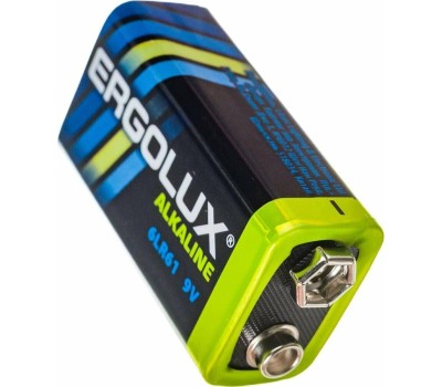 Элементы питания ERGOLUX (11753) 6LR61 Alkaline BL-1