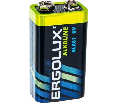 Элементы питания ERGOLUX (11753) 6LR61 Alkaline BL-1