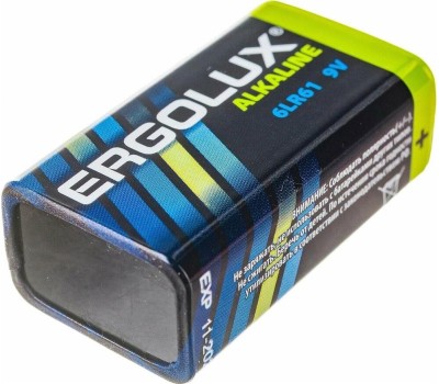 Элементы питания ERGOLUX (11753) 6LR61 Alkaline BL-1