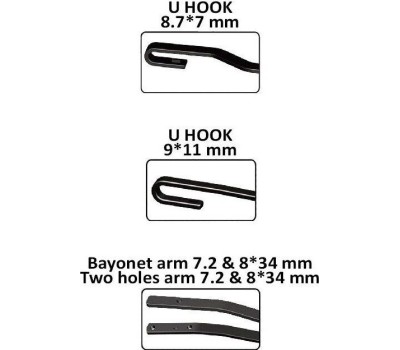 Щетка стеклоочистителя AVS HW-17 Hybrid Line Щетка стеклоочистителя (43 см)
