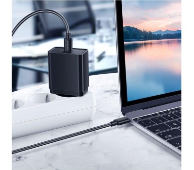 Кабель SMARTBUY (iK-3112-S73b) S73 Type C черный, 6А, 60 вт, 1 м