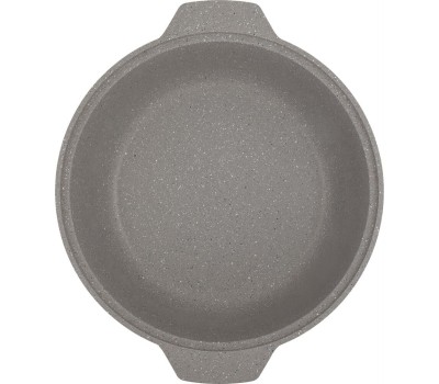 Кастрюля-жаровня KUKMARA жмс528а а/пр литая 5,0л стекл/кр Светлый мрамор