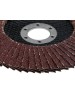 Торцевой круг KRANZ (KR-90-0014) Круг лепестковый торцевой P80, 125х22,2 мм