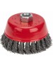 Щетка чашечная KRANZ (KR-91-1234) Щетка чашечная для УШМ, крученая стальная проволока, 100мм, М14