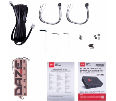 Автоусилитель ACV DX-4.400 V4 4*400Вт/4-3-2 канал/4-2 Ом/HPF/LPF/BP/BassBoost/High Input/D class