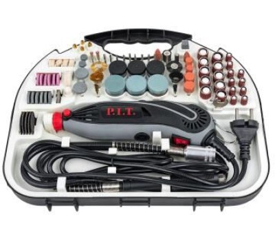 Гравер электрический P.I.T. Гравер электрич. PMG150-С МАСТЕР (150Вт, гиб.вал, ц.3,2мм, ск.10000-33000об/мин, 211 предм.)