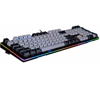 A4TECH Клавиатура Bloody B828N, проводная, USB, оптомеханическая, черный/серый [b828n (grey+black)]