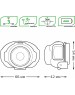 GAUSS Фонарь налобный GFL302 черный/зеленый 3Вт лам.:светодиод. AAAx3 (GF302)