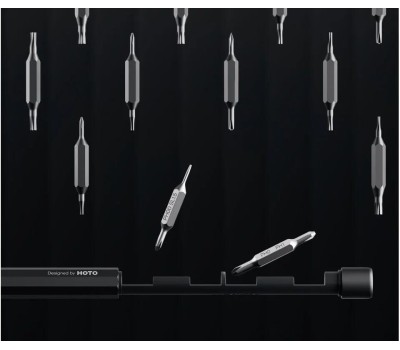 Отвертка HOTO Карманная отвёртка с набором бит Pocket Precision Screwdriver SE (серебристый)