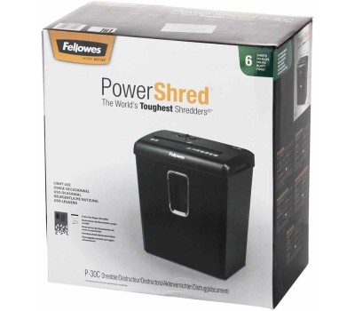 шредеры FELLOWES Уничтожитель бумаг PowerShred Р-30С, P-4, 4х34 мм, 6 лист. одновременно, 15л [fs-60081]