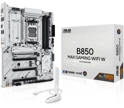 Материнская плата ASUS Материнская плата B850 MAX GAMING WIFI W, Socket AM5, AMD B850, ATX, Ret