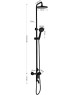 МАГНУС - Смеситель + стойка душевая 