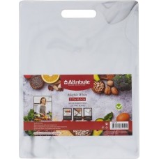 Доска разделочная ATTRIBUTE ABX143-1 Доска разделочная MARBLE White 27,5х36,5см