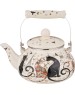 Чайник AGNESS 934-391 ПАРИЖСКИЕ КОТЫ эмал. 2,5л