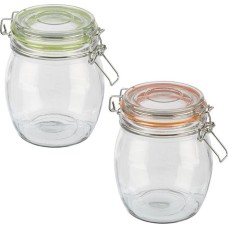 Стеклянная банка MALLONY Банка стеклянная BRAVO, объем 1000 мл, с бугельным замком (007252)
